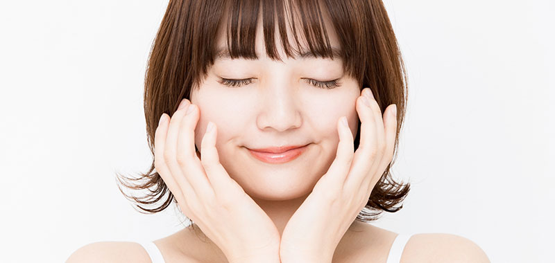 透明感のある肌